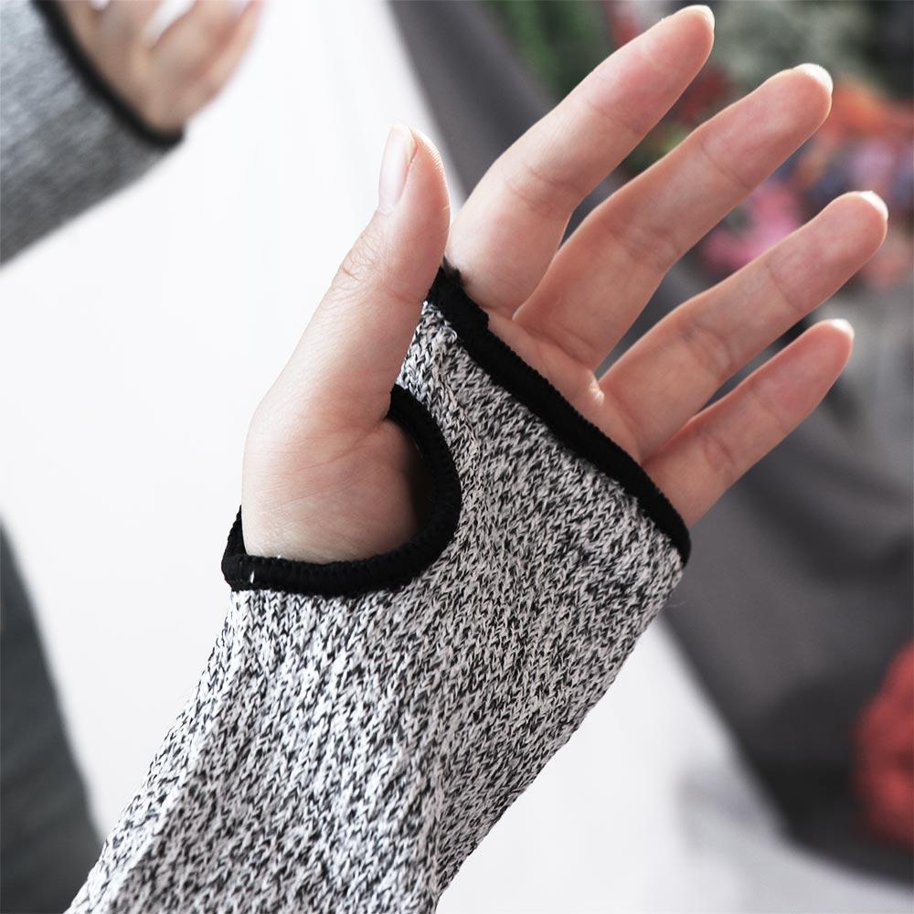 Thumb Hole Safety Protecter Arm Sleeve Bite Proof Arm Sleeve Cover  Kitchen