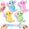 Giocattolo Axolotl Antistress Decompressione Glitterato Carino Zucchero di Malto Spremibile Giocattolo Fidget Per Adulti Bambini Regalo Festa di Compleanno