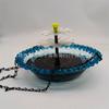 Solar Cascade Hanging Bird Bath Fountain for Bird Feeding and Bathing, Outdoor Garden Hummingbird Feeder Tray