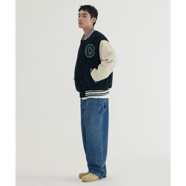 Covernat FW25 Early Autumn Loose Comfortable Simple Zipper Denim Pants Unisex bottoms CO2503PT53CH