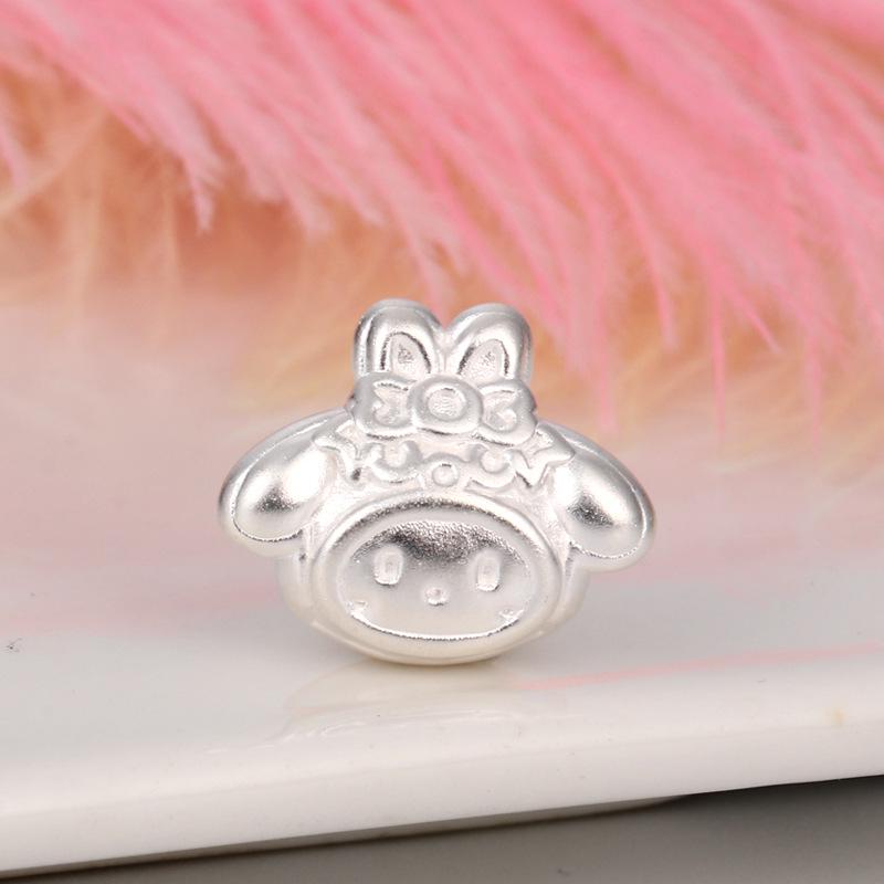 My Melody Sterling Silver 3D DIY Woven Beading Accessories серебряный