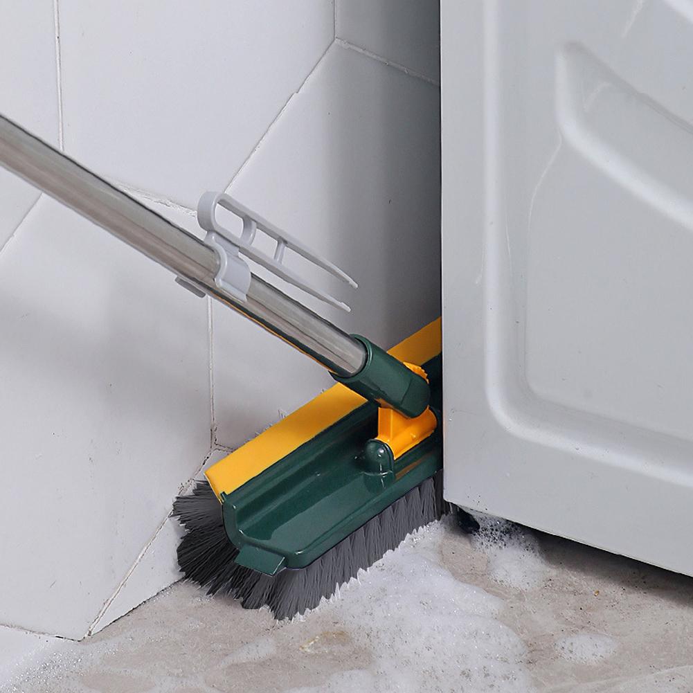 Floor Scrub Brush 3 in 180°Rotating Long Handle Removable Wiper Broom Tools Tile Magic Squeegee Cleaning Kitchen Bathroom Brush