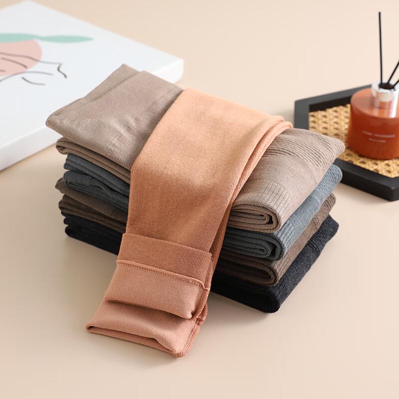 Xue Zhong Fei Women's Mid-High Waist Thermal Wool Blend Leggings