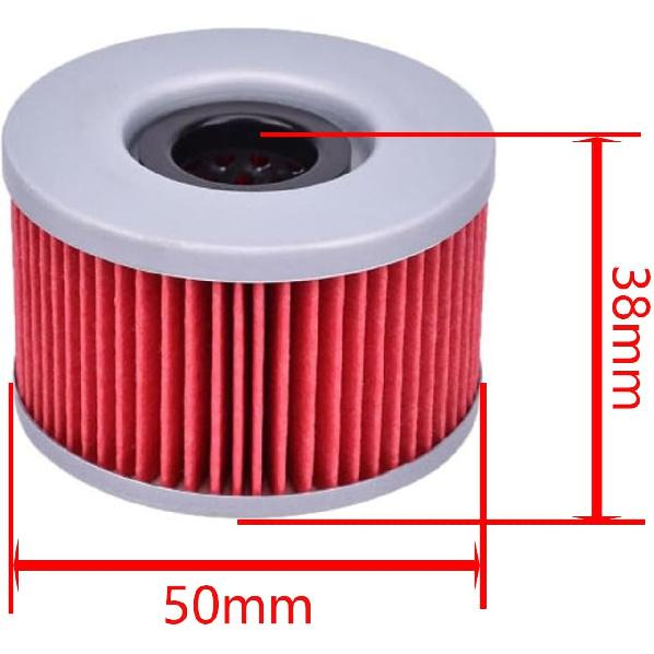 

Compatible with KN/HF111 Oil Filter For ATV Honda TRX650 TRX680 BR250 CB250 CB400 CM450 CX400 CX500 CX650 Motorcycle (Pack of 4)