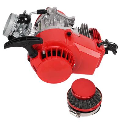 Pull Start Engine Motor 49cc 2 Stroke Engine with Fuel Filter Throttle Harness for Pocket Bike Mini Dirt Pit Bike Quad