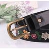 Adjustable Embroidery Flower Waist Belt Wear Resistant Waist Belt Hot Girls Women Waist Belt for Coat Skirts Jeans