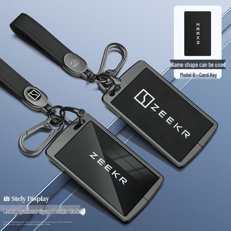 Custodia per Chiave Bluetooth Zeekr 001/009 con NFC Fibbia a Guscio da Uomo Zeekr X