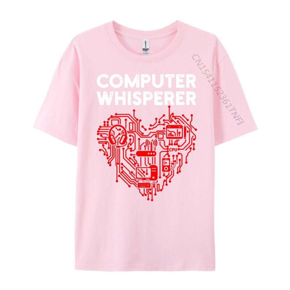 Funny It Heart Computer Whisperer Brand Clothing Mens Clothing Outdoor Oversized T Shirt Graphic T Shirt Comfortable