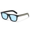 New Fashion Retro Large Square Frame UV 400 Sunglasses Personalized Light Weight Eyewear Outdoor Traveling Sunscreen Eyeglasses