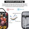C-Chainsaws Man Heat-keeping Meal Tote Cooler Bag Reusable,Meal Container Kitten Anime Compact Tote Lunch Box Food Bag College