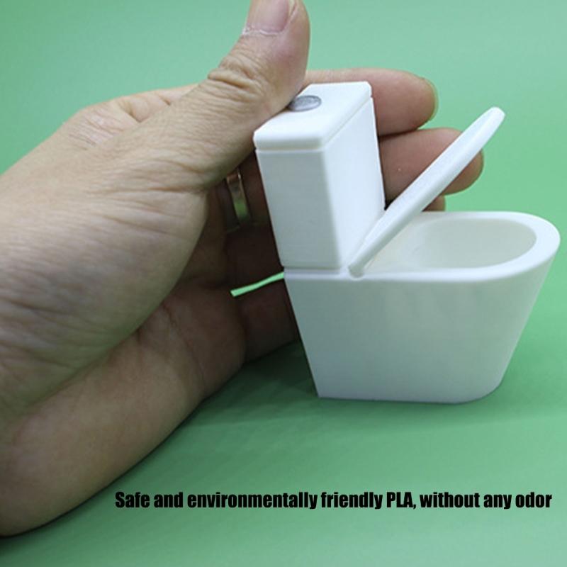 1/12 Miniatur Puppenhaus Zubehör Realistisches Toilettensitz Abtropfgestell Modell für Puppenhaus Badezimmerszene Display Dekoration