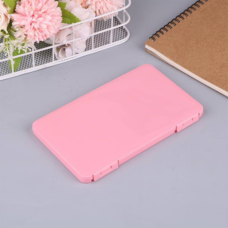 

1Pc False Eyelashes Dustproof Storage Box Snap Design High-Capacity Travel Empty Lashes Holder Case Lash Storage Display Organiz розовый