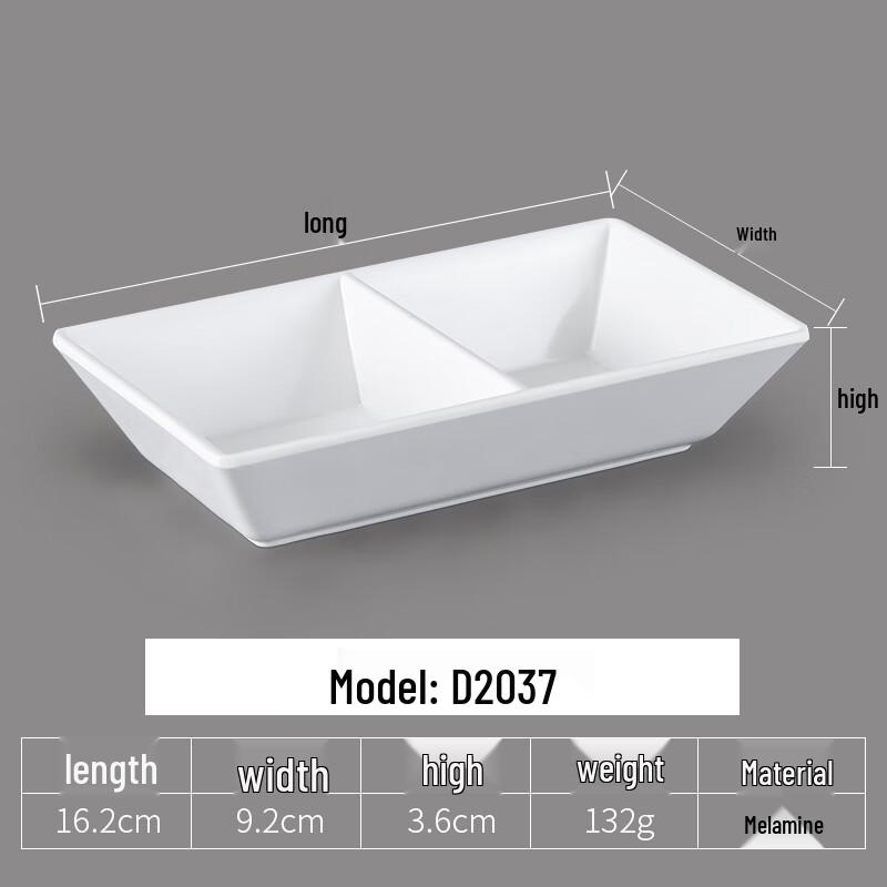 Wuhe Утолщенная меламиновая круглая пиала для соуса, 10 шт.