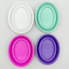 Soft Silicone Makeup Brush Cleaner Folding Powder Puff Cleaning Bowl Eyeshadow Brushes Wash Clean Mat Beauty Tools Scrubber Box