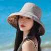 Casual Andas Solskydd UV-skydd Solskyddsmössa Fiskarhatt Dubbelsidig hopfällbar hatt Blommönster Kepsar Justerbar andningsbar solhatt