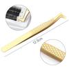 Stainless Steel 7-Shaped Eagle Beak Eyelash Extension Tweezers for Beauty Salons