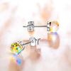 Multicolor Crystals Ball Earrings Stud Earrings for Women Girls Sensitive Ears Vintge Ear Jewelry for Women Girl Gift