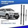 LHD Front Rear Windshield Wiper Blades For Seat Ateca 2016 2017 2018 2019 2020 2021 2022 2023 Windscreen Accessories 26"18"11"
