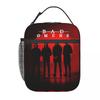 Red Bad Omens Tour 2026 Isengin Thermal Insulated Lunch Bags for Work Reusable Food Bag Thermal Cooler Food Box