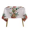 Christmas Bell Print Tablecloth Fashion American Style Holiday Table Cover Elegant Home Festival Party Decoration Table Cloth