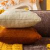 Halloween Pumpkin Plush Pillow Cover Home Living Room Sofa Cushion Cover Festive Pumpkin Double-Sided Pillow Cover