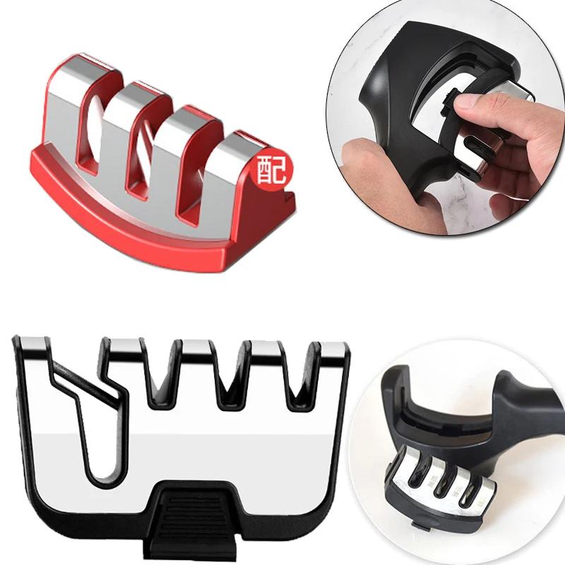 4 IN 1 Affilacoltelli Ricambi Parti Sostituibili Raccordi Coltello Testa Affilatura Coltello Ceramica Carburo Affilacoltelli da Cucina