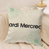 Luxury M-Mardi M-Mercred Cushion Cover Silky Short Plush Sofa Pillow Cover Hidden Zipper Soft Dustproof Case for Home Decor