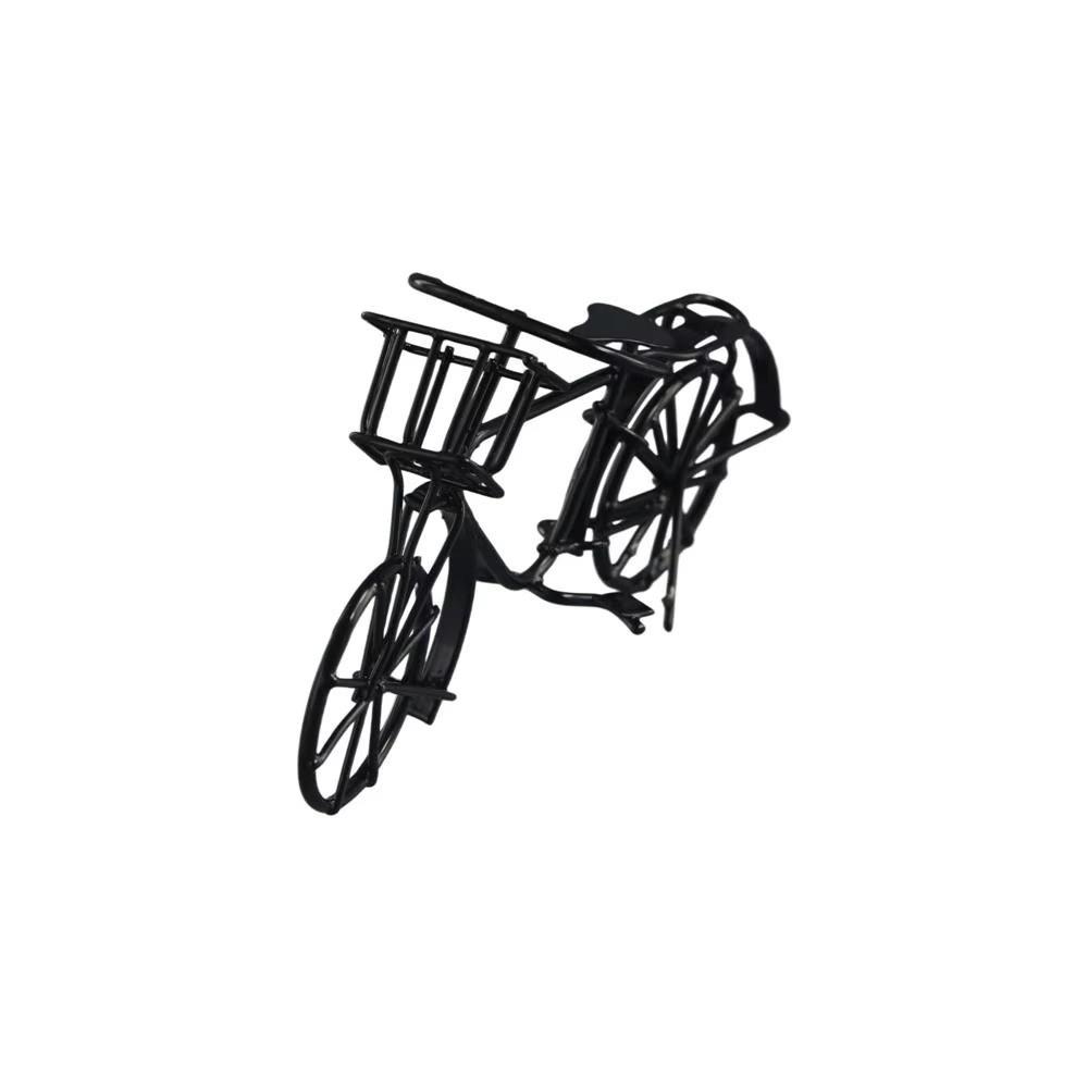 Mini Bike Miniatures Simulation Old-fashioned Bicycle Vintage Bicycle Model  Dollhouse Garden