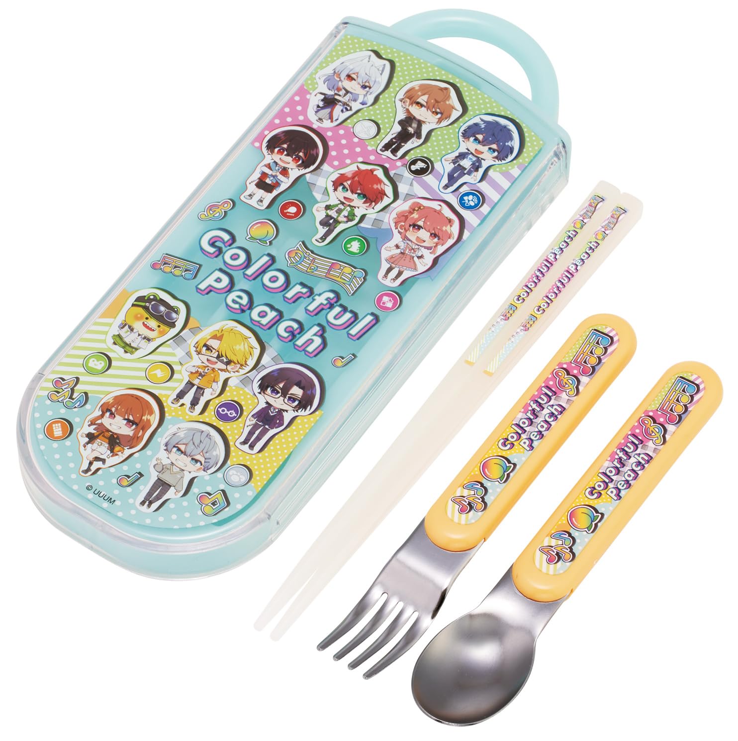 

Skater Bento Chopsticks Trio Set Colorful Size for Boys and Children s (Chopsticks, Spoon, Fork), 16.5cm, Peach, 26, Girls, TACC2-A