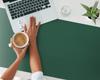 Tabletop Protective Mat with a Fashionable Print, Dark Green, 120x60 Cm