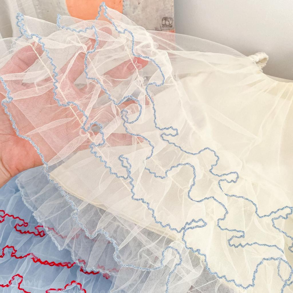 Girls Summer Lightweight Tulle Spaghetti Strap Tutu Dress Sweet Princess Party Outfit for Toddlers