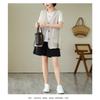 Women Plus Size Linen Blend Sleeveless Vest Open Front V Neck Top