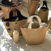 Retro Woven Beach Tote: Versatile Summer Vacation Bag