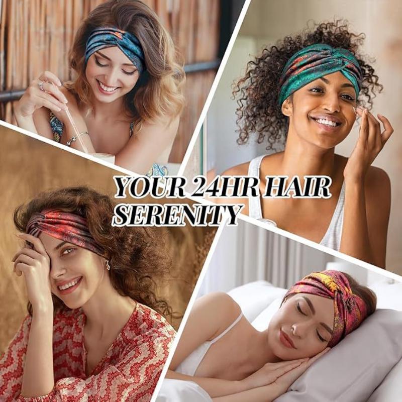 Boho styl Dámská široká čelenka Retro čelenka Elastický měkký turban Uzlovaný Vhodný na jógu Vlasové doplňky