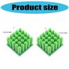  100pcs Green Nylon Expansion Plugs For High Load Bearing Wall Mount DIY Projects