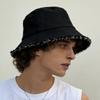 Korean Retro Washed Denim Bucket Hat Adult Sun Protection Large Head Circumference