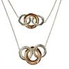 Great TIFFANY&Co. Necklace 1837 Interlocking Multi Circle Long Necklace SV925 Used