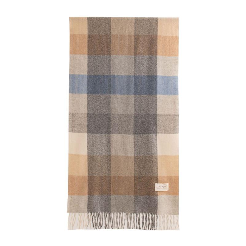 Plaid scarf autumn and winter imitation cashmere shawl warm scarf versatile fringe fashion high-end new style thickened for men and women