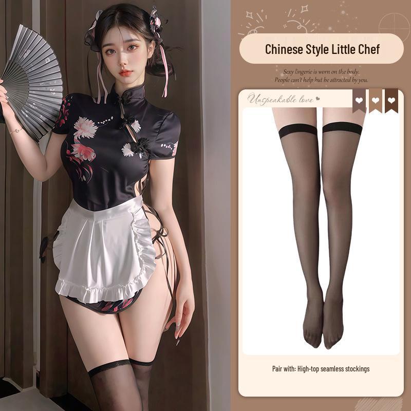 Xianyi Lingerie: Sexy Forbidding Style Cheongsam - Pure Desire Slit Bodycon 635.