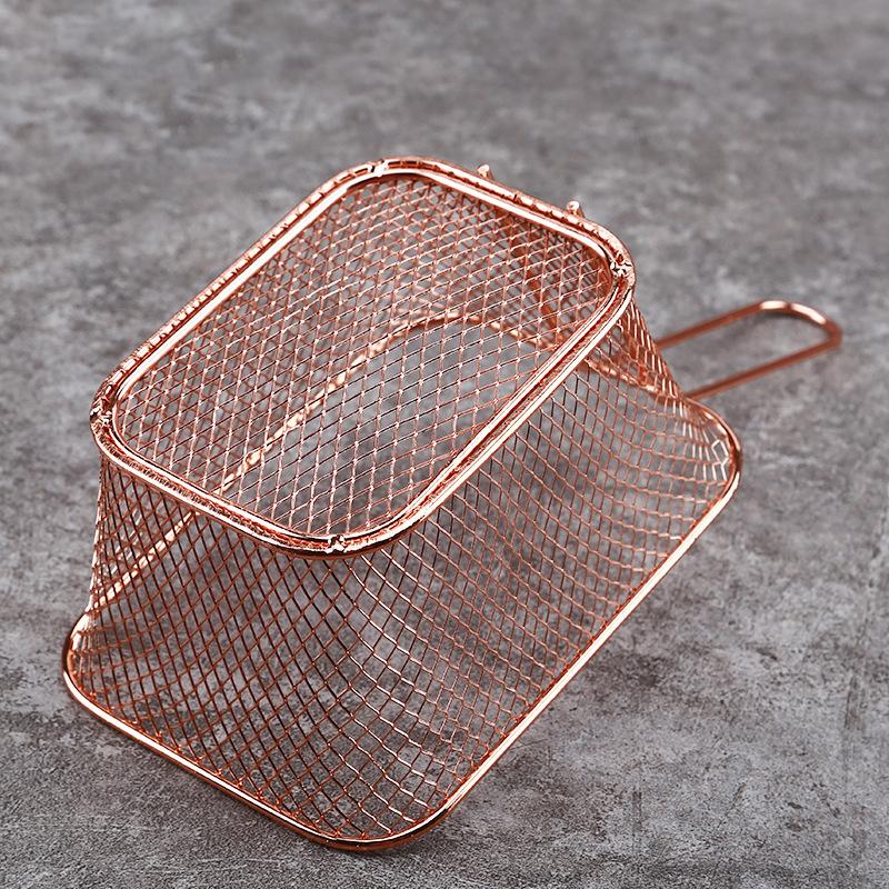 large size Fryers Basket Net Mesh Fries Chip Kitchen Tool Stainless Steel Fryer Home French Fries Baskets Strainer