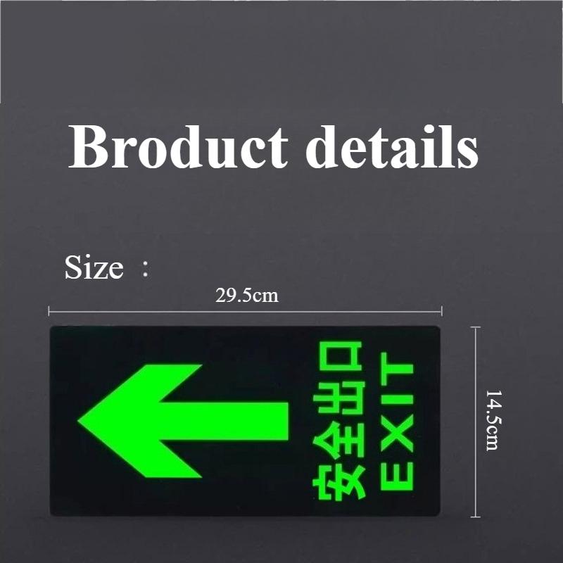 Leuchtsticker Pfeil geradeaus Leuchtsticker Fluoreszierende Bodenmarkierungen Notfallhinweisschilder Sicherheitsanweisungen