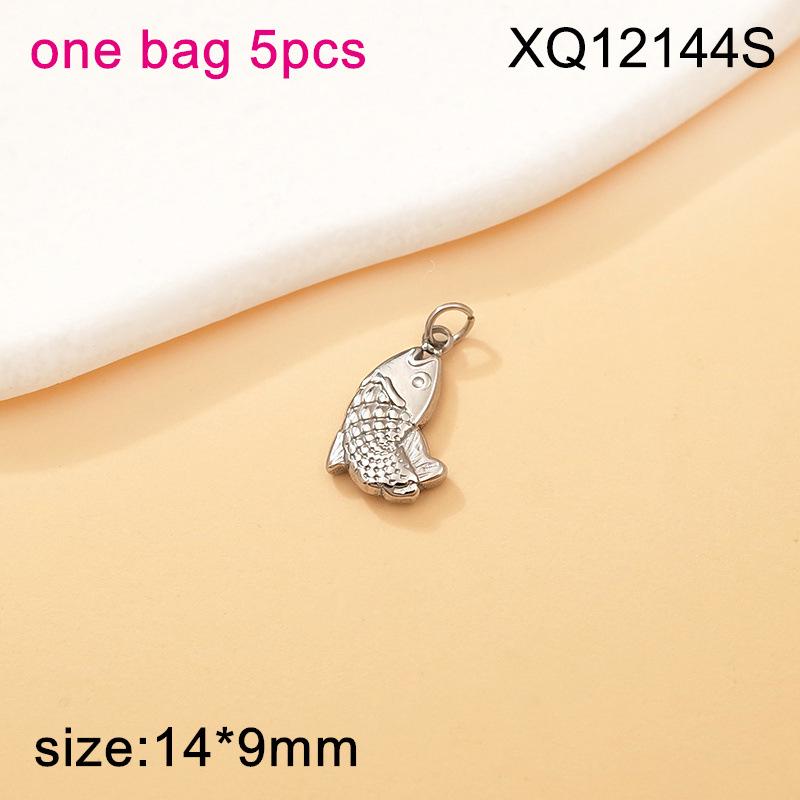 Ocean Life Series: Titanium Steel Seashell, Conch, Starfish, Turtle Necklace & Bracelet Pendants