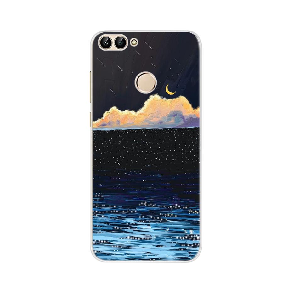 For Huawei P Smart Case TPU Soft Silicon Lavender Flower Back Cover Phone Case For Huawei P Smart 2018 FIG-LX1 PSmart Case 5.65"