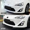 Spoiler anteriore a labbro diviso diffusore nero lucido per Toyota 86 GT86 FT86 Scion FR-S 2012-2016 Bodykit Accessori Tuning