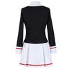 Anime Womens Clearcard Kinomoto Sakura Tomoyo Daidoji Cosplay Costume Sailor Maid dress school uniform coat outfit