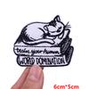 Cute Ghost/Cat Embroidered Patch Cartoon Animal Patch Iron On Patches For Clothing Thermoadhesive Patches For Clothes Jacket DIY