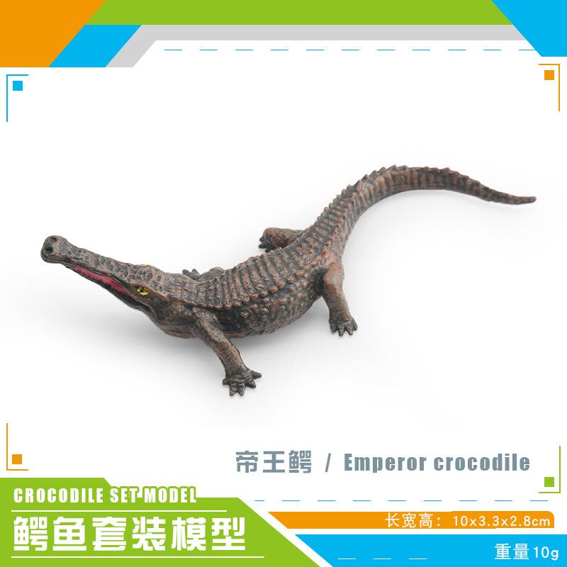 Mini Crocodile Wild Boar Caiman Nile Crocodile Alligator Wildlife Animal Model Scale Miniatures Decorations Simulated Home Decor