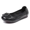 Comfortable Non-Slip Leather Flats for Women - Ideal for Spring & Autumn, Perfect for Middle-Aged & Elderly