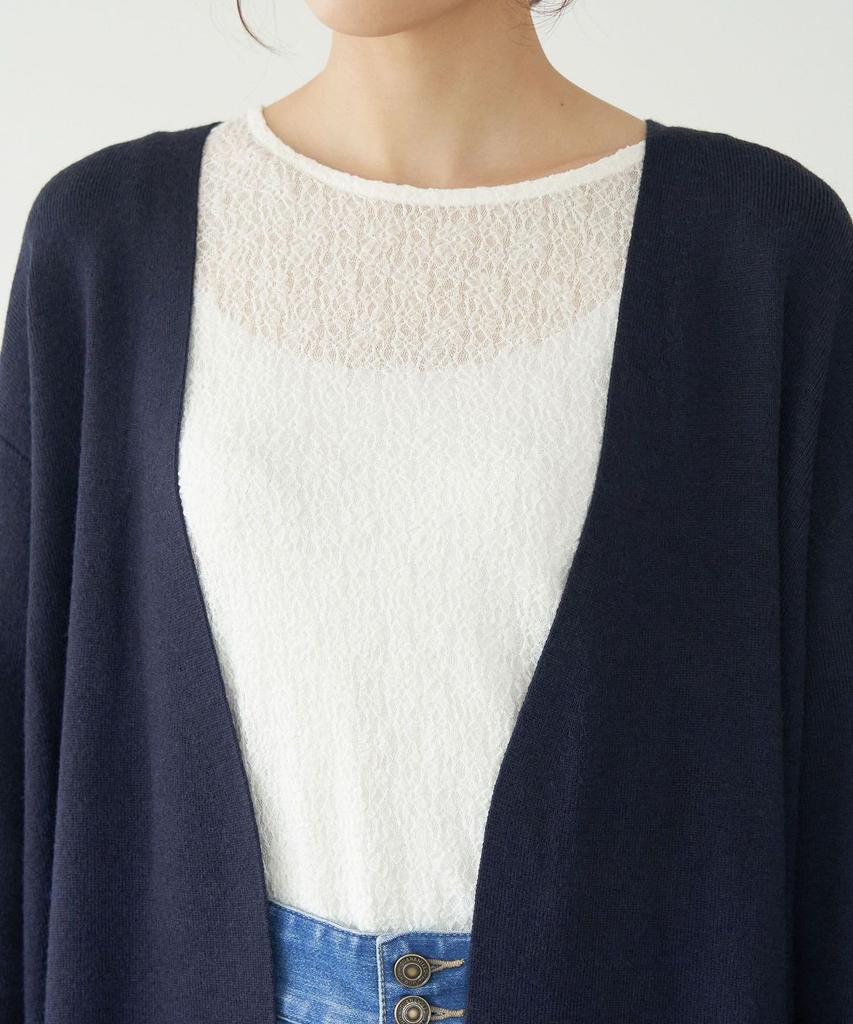 ROPE PICNIC Knit Cardigan GDK63010 Navy Women's (WEB Exclusive) (40)