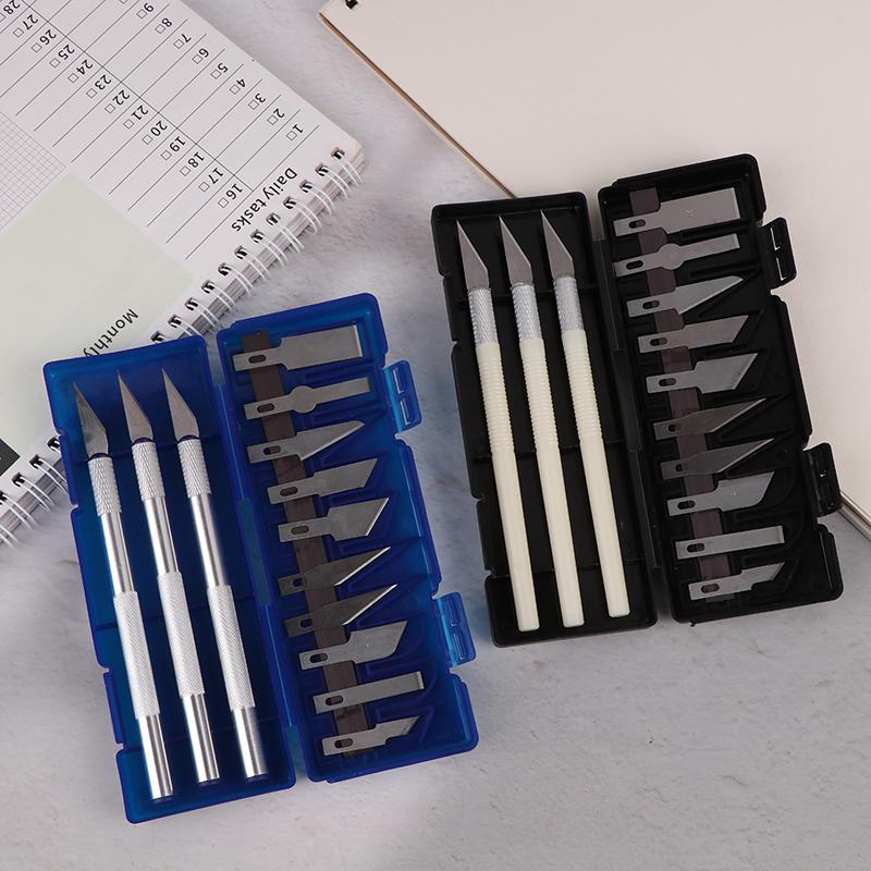 13Pcs Metal Art Knife Aluminum Alloy Carving Knife Tool Set - Perfect For Paper-Cut, Handcraft & Model Making